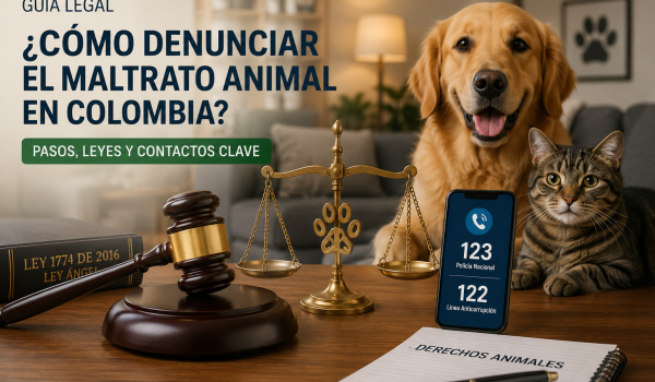 foto principal Guía de Ruta Legal Denuncia del Maltrato Animal en Colombia
